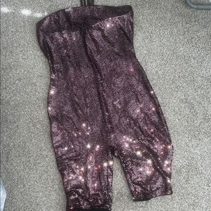 Sparkling Strapless Jumpsuit